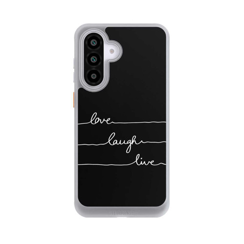 Samsung Galaxy A56 5G NIVOcore Love Laugh Live weiß/schwarz