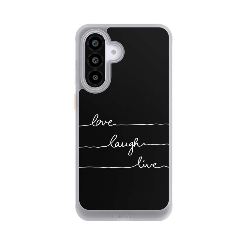 Galaxy A56 5G NIVOcore Love Laugh Live weiß/schwarz