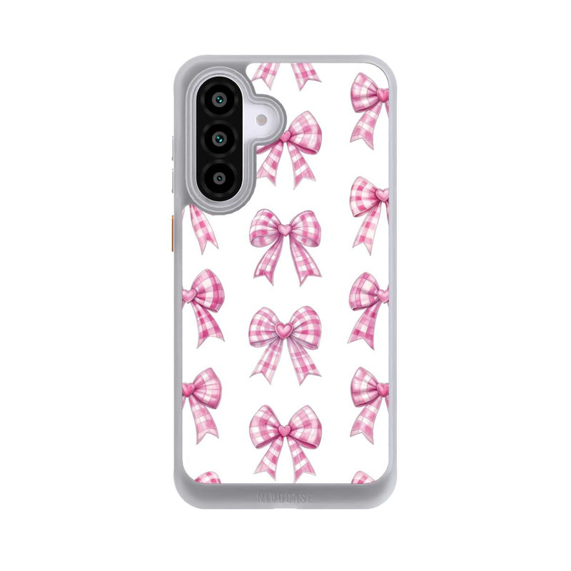 Galaxy A56 5G NIVOcore Pink Gingham Hearts and Bows