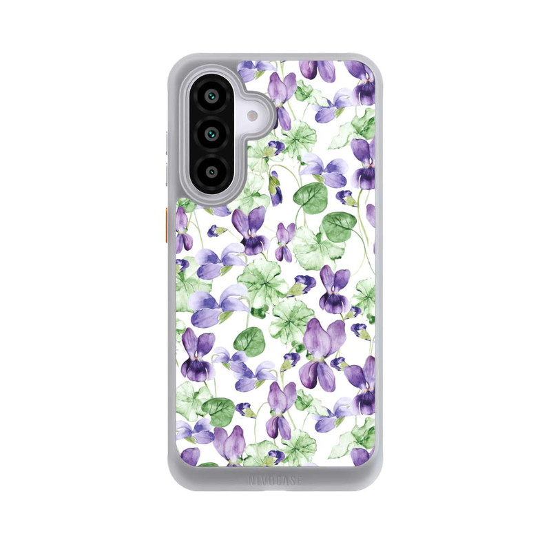 Galaxy A56 5G NIVOcore Purple Wildflowers Pattern Watercolor