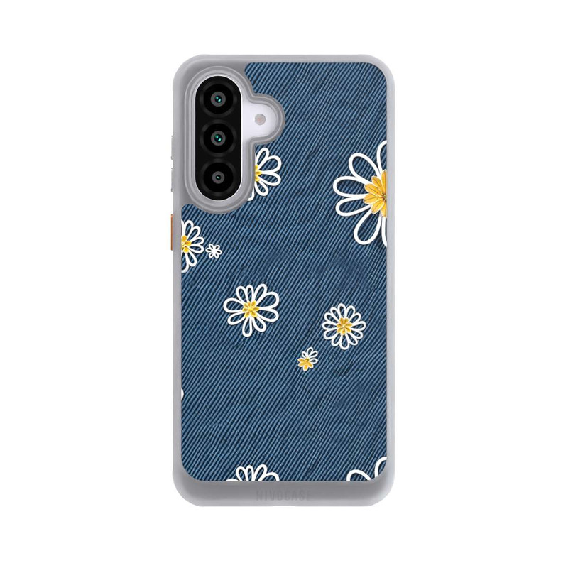 Galaxy A56 5G NIVOcore Jeans Flowers Pattern with AI