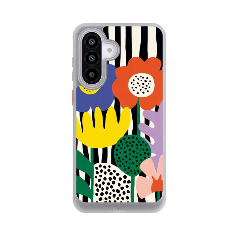 Galaxy A56 5G NIVOcore Flowers Striped Background