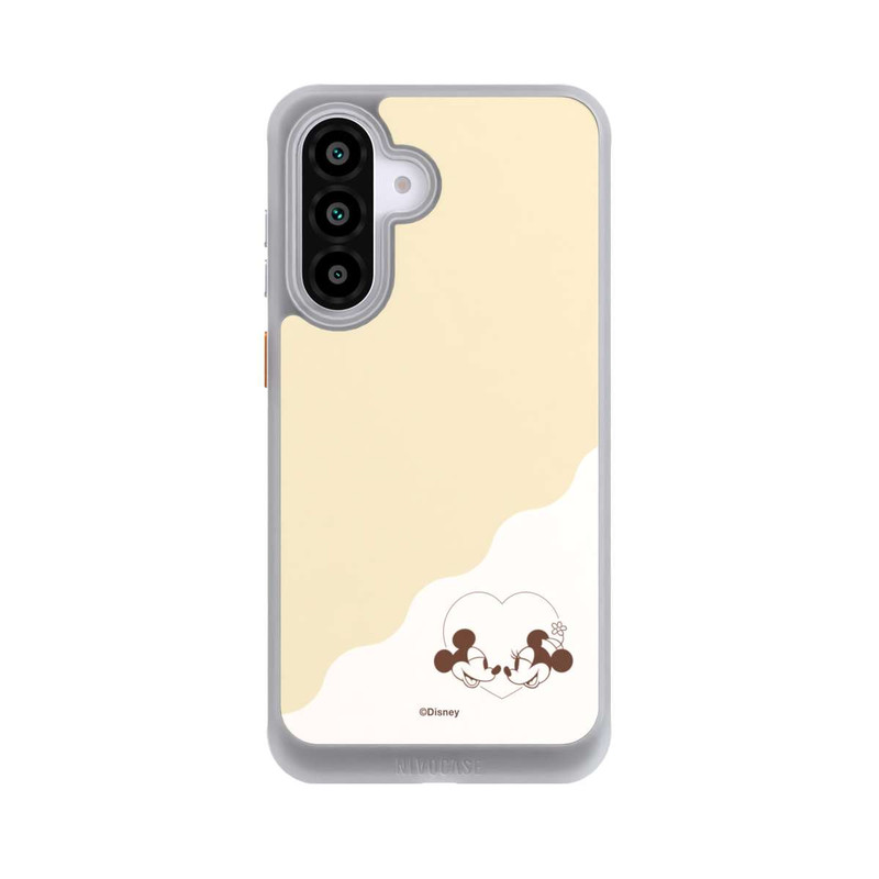 Galaxy A56 5G NIVOcore Mickey and Minnie Love Heart Beige