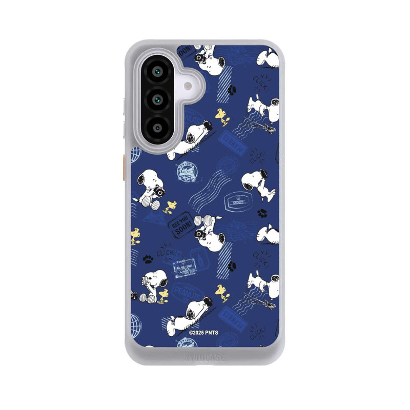 Galaxy A56 5G NIVOcore Peanuts Travel Stamps Pattern Blue