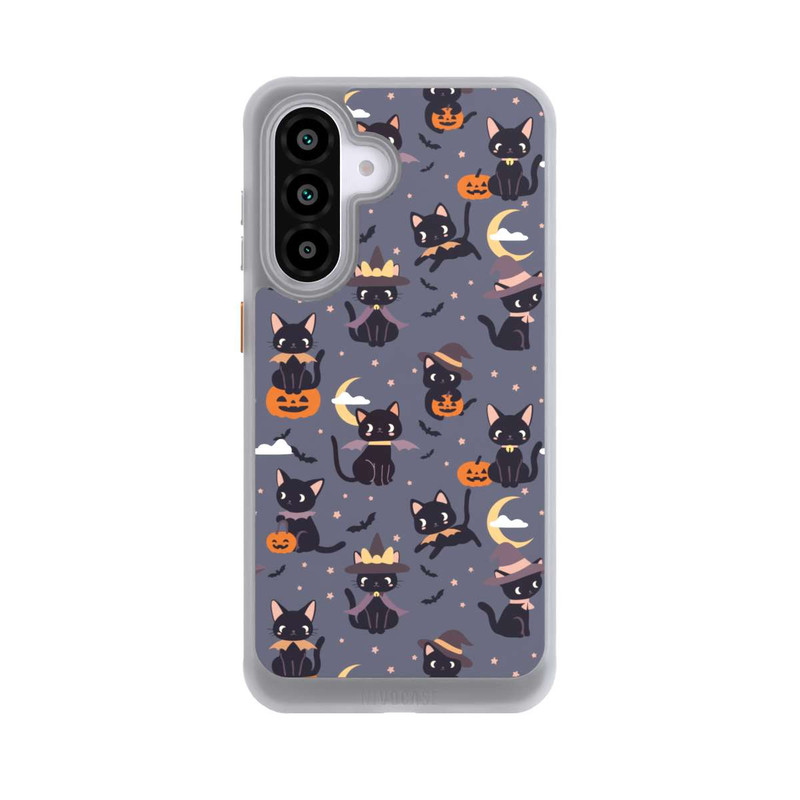 Galaxy A56 5G NIVOcore Cute Halloween Witch Cats and Pumpkins