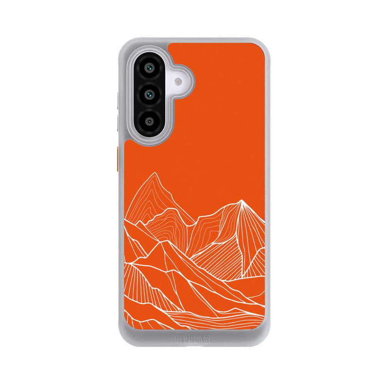 Galaxy A56 5G NIVOcore Höhenlinien Berg Orange