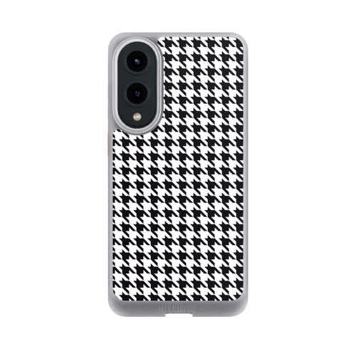 Samsung Galaxy S25 Edge NIVOcore Hahnentritt Schwarz Weiß
