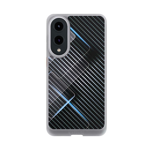 Samsung Galaxy S25 Edge NIVOcore Blaue Linien auf Karbon