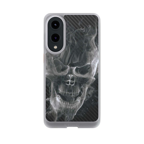Samsung Galaxy S25 Edge NIVOcore rauchender Totenkopf Carbon