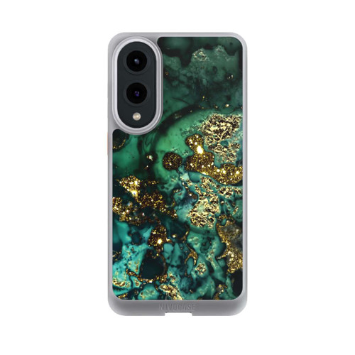 Samsung Galaxy S25 Edge NIVOcore Cyan Glitzer Marmorlook