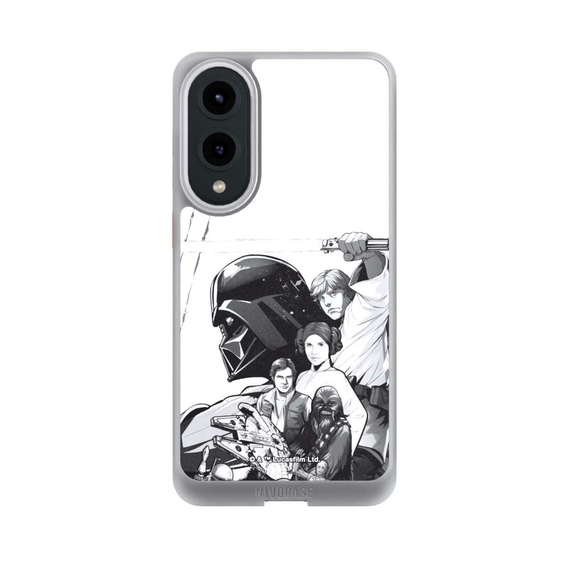 Galaxy S25 Edge NIVOcore StarWars Charaktere - Schwarz-Weiß