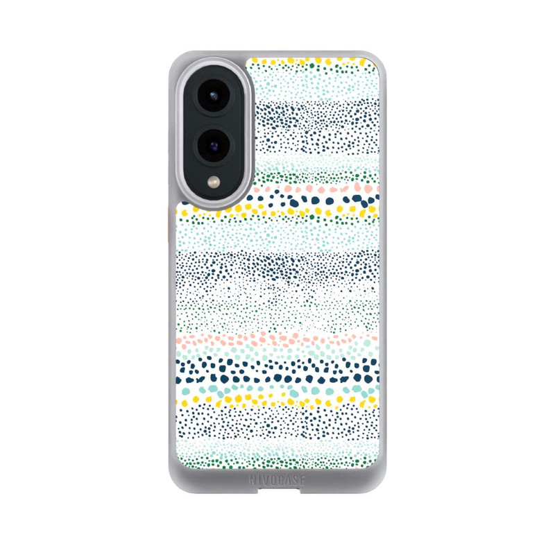 Galaxy S25 Edge NIVOcore Kleine Punkte, strukturiertes Weiß