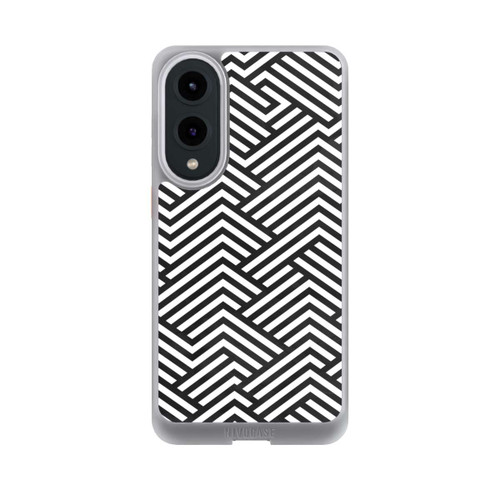 Samsung Galaxy S25 Edge NIVOcore Schwarz und Weiß ZigZag