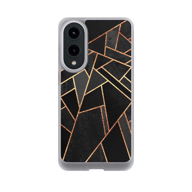 Galaxy S25 Edge NIVOcore Schwarze Nacht Gold Druck