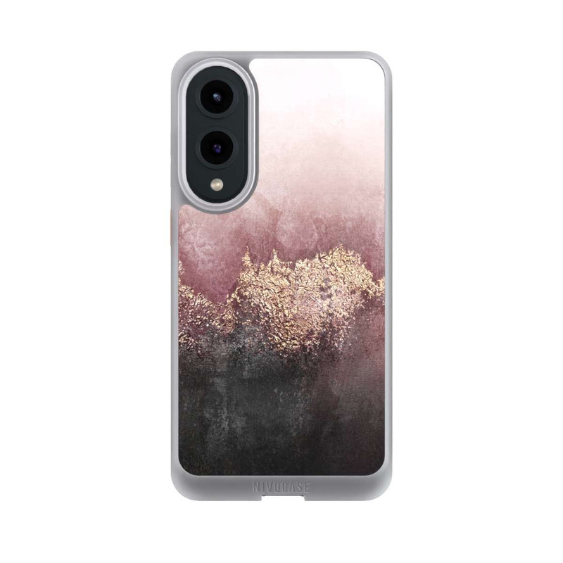 Galaxy S25 Edge NIVOcore Rosa Himmelsstaub Golddruck