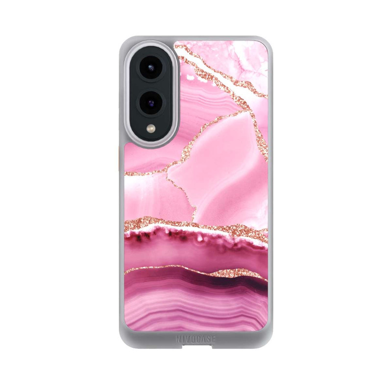 Galaxy S25 Edge NIVOcore Meerjungfrauen Pink Marmor