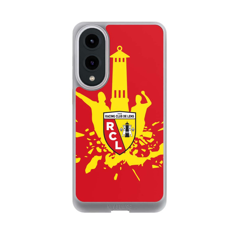 Galaxy S25 Edge NIVOcore RC Lens Tour jaune sur rouge