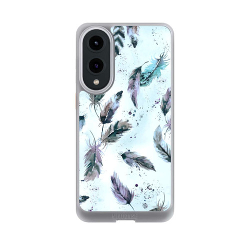 Samsung Galaxy S25 Edge NIVOcore Magische Federn Sanftes Blau