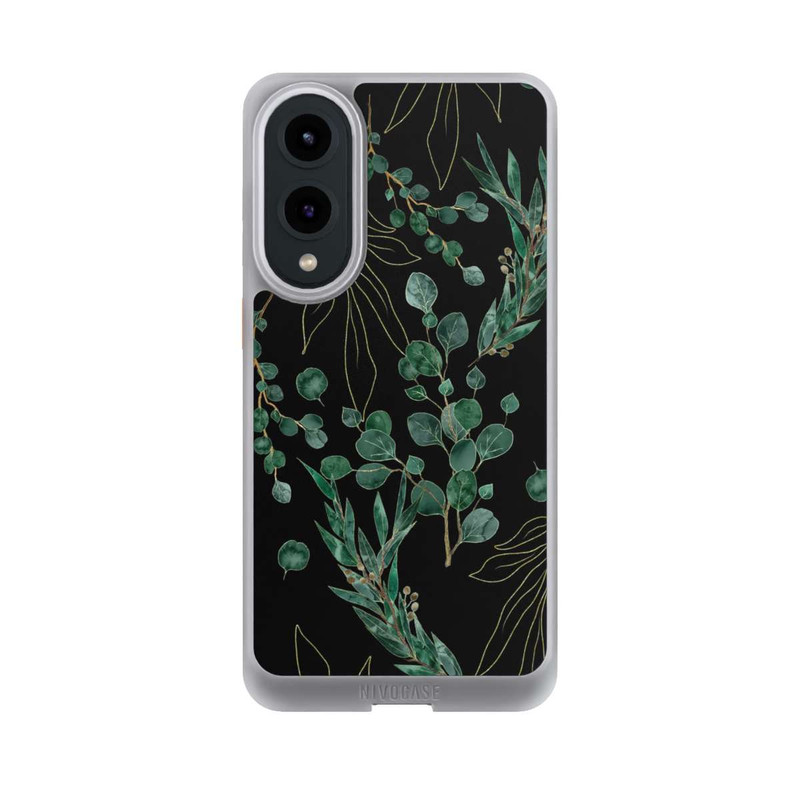 Galaxy S25 Edge NIVOcore Eukalyptusblätter schwarz