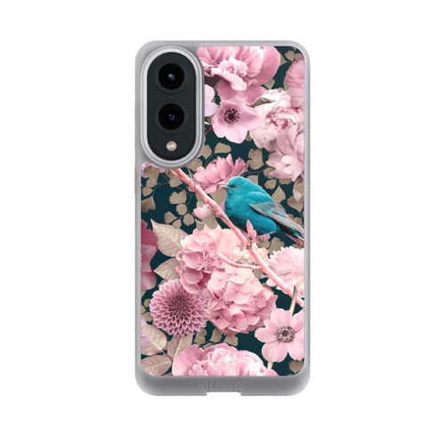 Samsung Galaxy S25 Edge NIVOcore Spatzen im rosa Blumenmuster