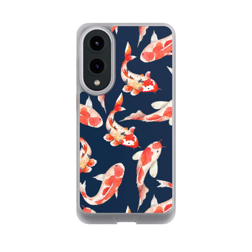 Samsung Galaxy S25 Edge NIVOcore Koi auf blauem Hintergrund