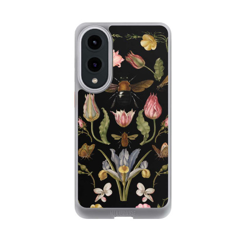 Samsung Galaxy S25 Edge NIVOcore Wildblumen und Biene Schwarz