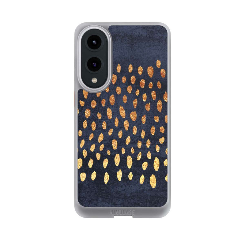 Galaxy S25 Edge NIVOcore Muster Gold und Marine