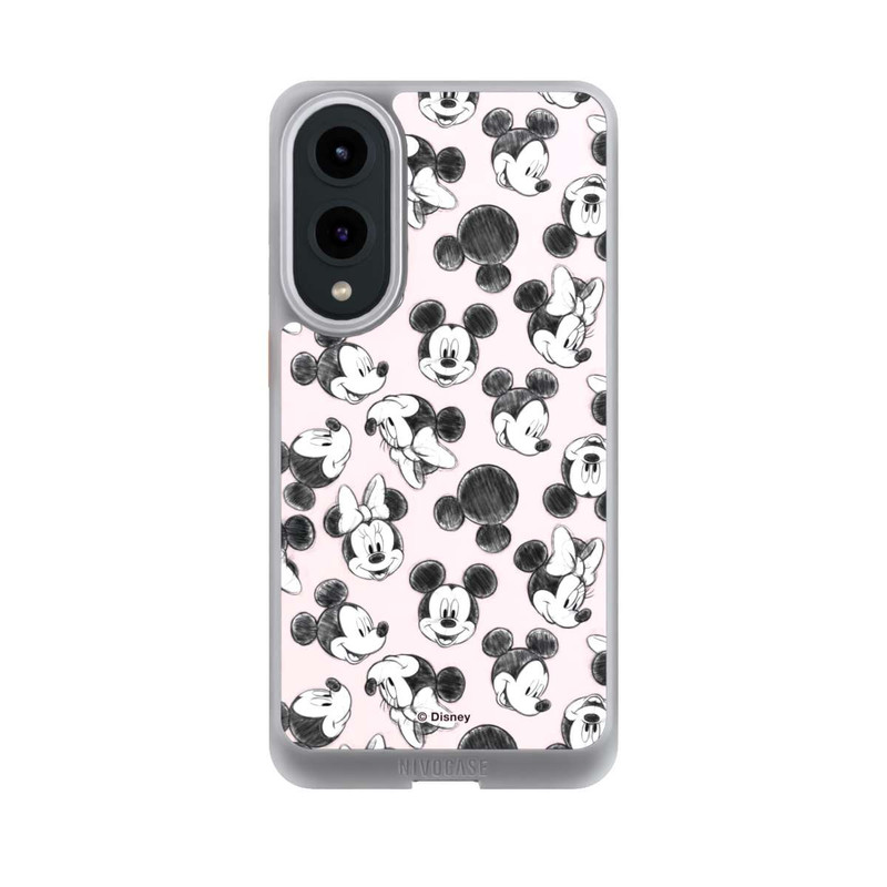 Galaxy S25 Edge NIVOcore Minnie & Mickey Viele Gesichter Pink