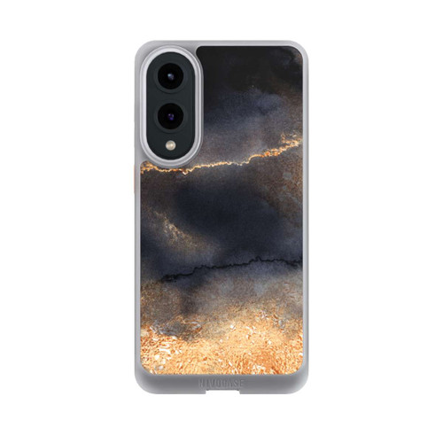 Samsung Galaxy S25 Edge NIVOcore Schwarzer Marmor Goldstaub Look