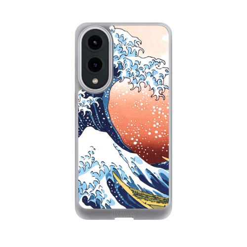 Samsung Galaxy S25 Edge NIVOcore La Grande Vague de Kanagawa Rouge