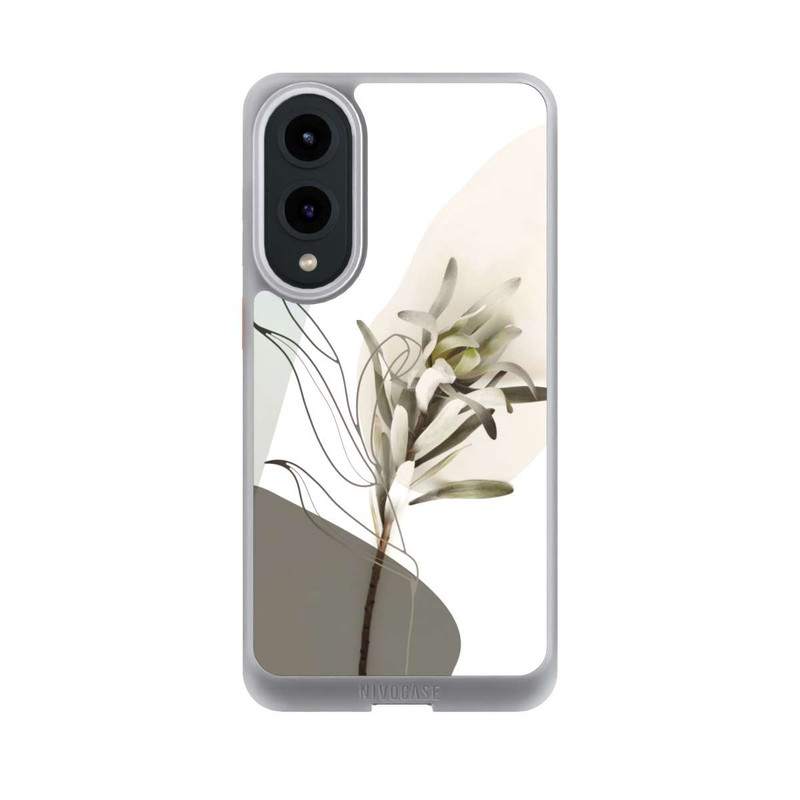 Galaxy S25 Edge NIVOcore Boho Line Art Olivgrün