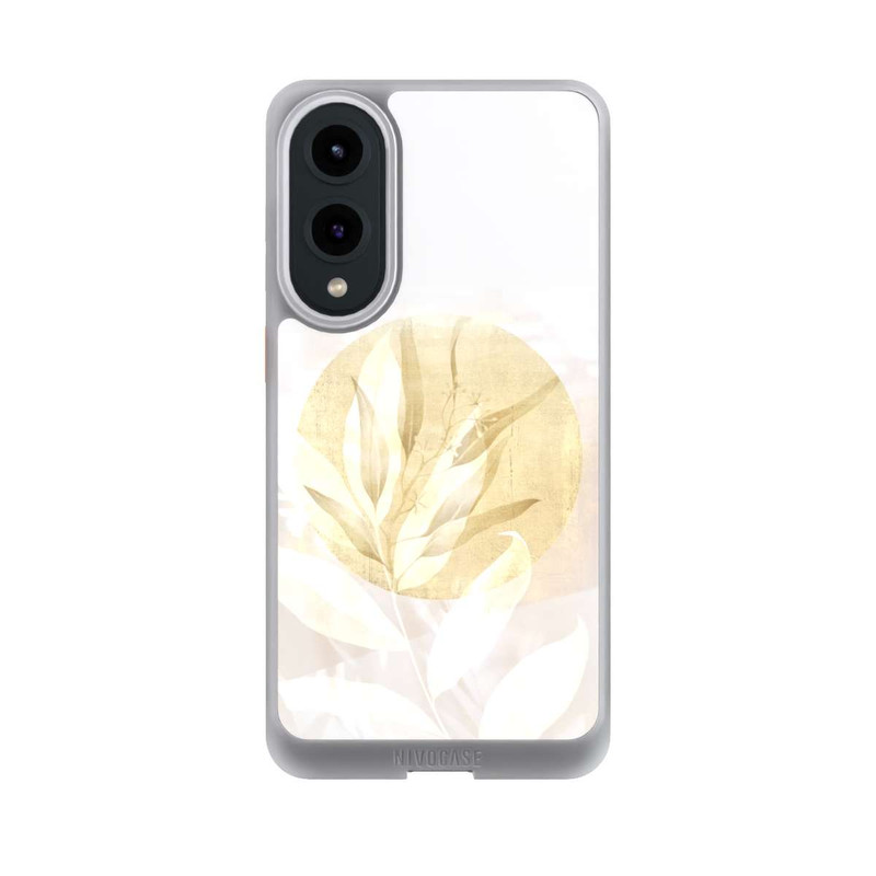 Galaxy S25 Edge NIVOcore Boho Gold Blumen Kunst