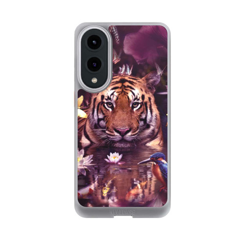 Samsung Galaxy S25 Edge NIVOcore Tiger Blumenrahmen