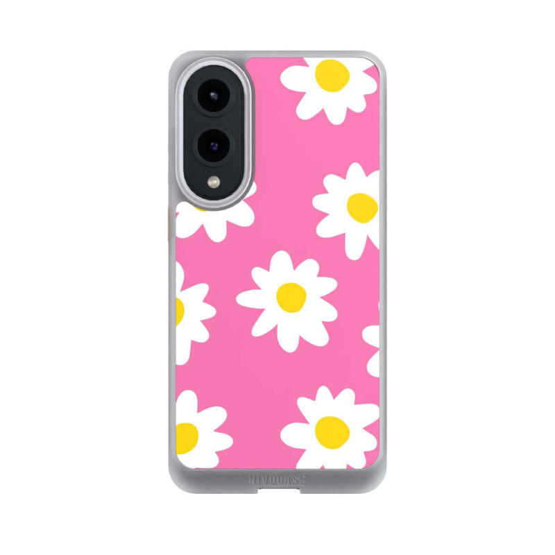 Galaxy S25 Edge NIVOcore Daisy Pink Pattern