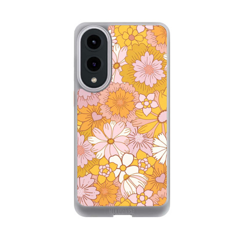 Samsung Galaxy S25 Edge NIVOcore Retro Blumentapete Gelb