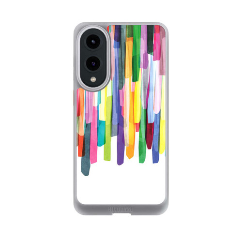 Samsung Galaxy S25 Edge NIVOcore Bunte Streifen Weißer Hintergrund