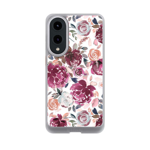 Samsung Galaxy S25 Edge NIVOcore Herbstpfingstrosen und Rosen in Rosa