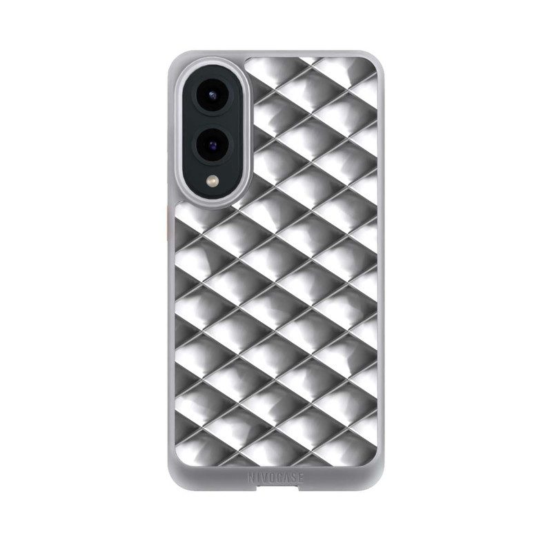 Galaxy S25 Edge NIVOcore Glamour Silver Squares