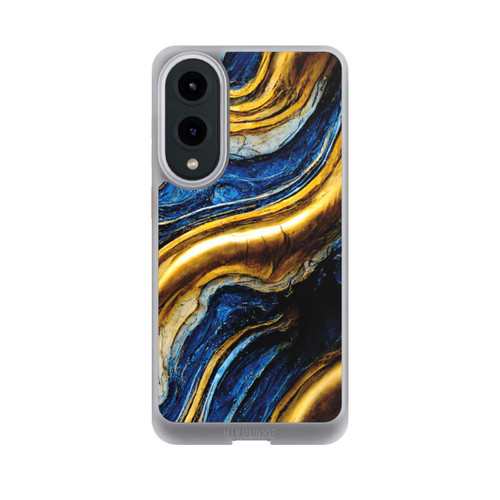 Samsung Galaxy S25 Edge NIVOcore Struktur im Royalblau- und Gold-Look