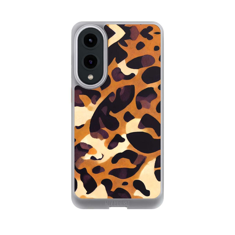 Galaxy S25 Edge NIVOcore Leo Pattern hellbraun