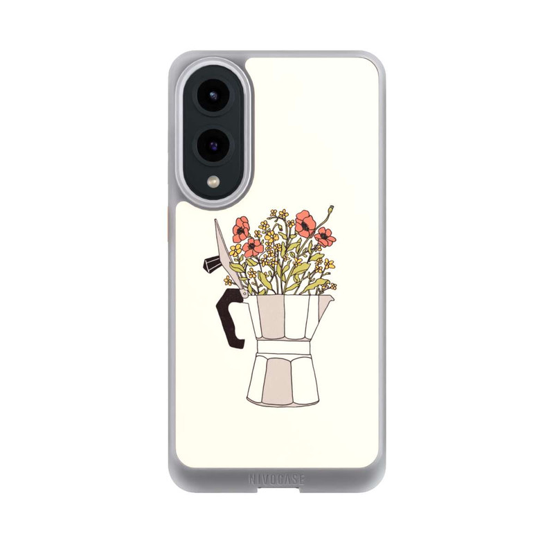 Galaxy S25 Edge NIVOcore Moka Blumen