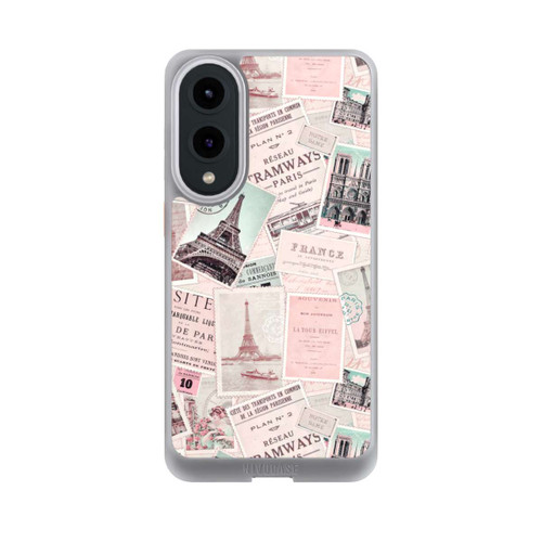 Samsung Galaxy S25 Edge NIVOcore Vintage Paris Postcards Pattern