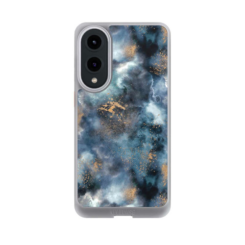 Samsung Galaxy S25 Edge NIVOcore Smoky Marble Watercolor Navy