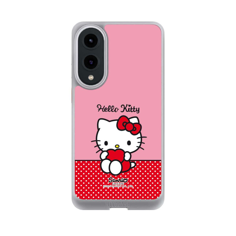 Galaxy S25 Edge NIVOcore Hello Kitty sitzend mit Herz