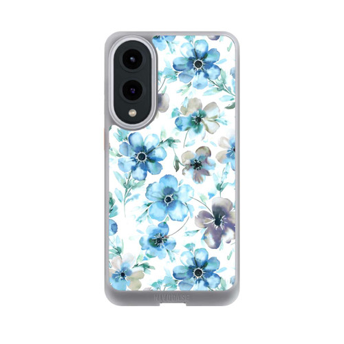 Samsung Galaxy S25 Edge NIVOcore Blaues Blumenmuster Trendy