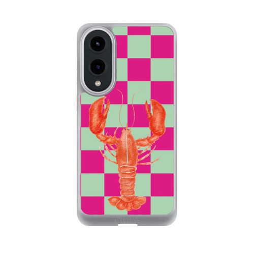 Samsung Galaxy S25 Edge NIVOcore Pink Checkers Lobster