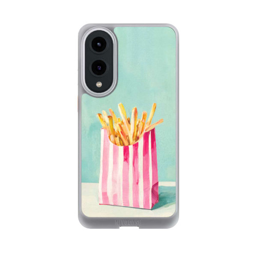 Samsung Galaxy S25 Edge NIVOcore Retro Pommes Blau Watercolor