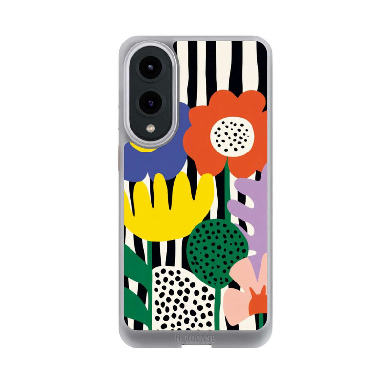 Galaxy S25 Edge NIVOcore Flowers Striped Background