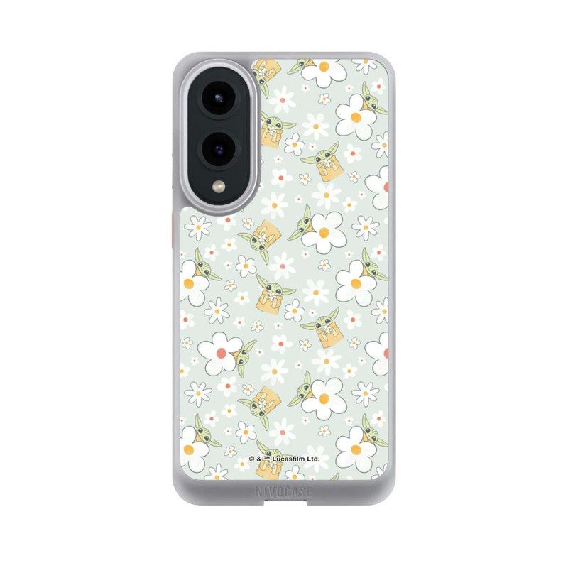 Galaxy S25 Edge NIVOcore Baby Yoda Blumen Muster