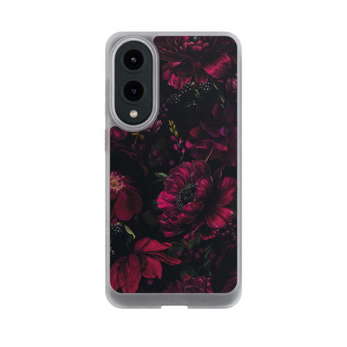 Samsung Galaxy S25 Edge NIVOcore Dunkle Rote Blumen Liebe